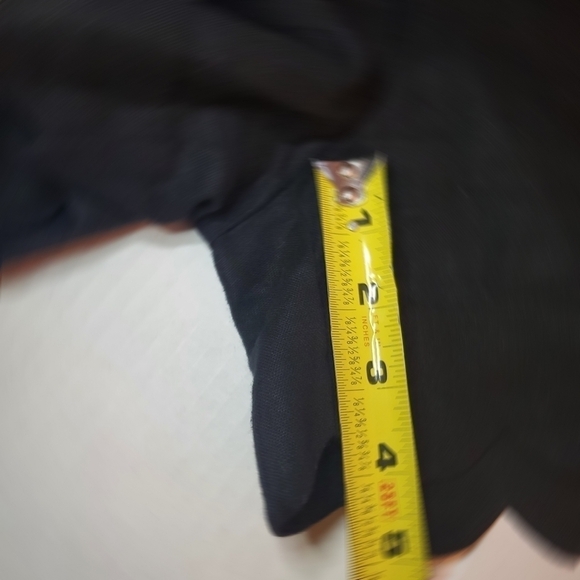 J. Crew Linen Cotton Blend Shorts with Scalloped Hem Sz 2 Black - Picture 8 of 9